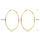 HUISCOLLECTIE 4013334 GOUDEN OORRINGEN 50MM.