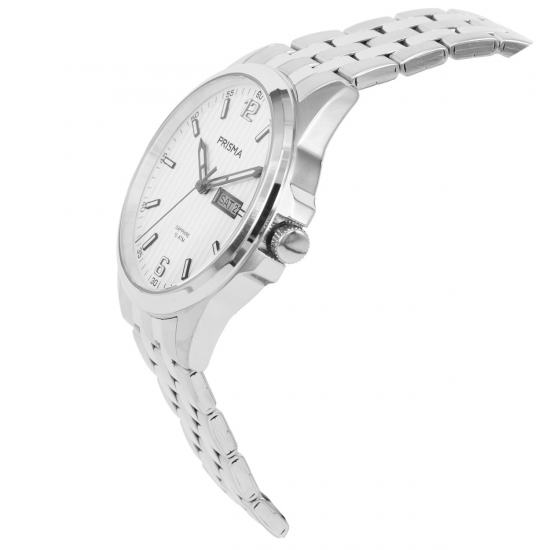 PRISMA P.1663 HERENHORLOGE STAAL 100M SAFFIER