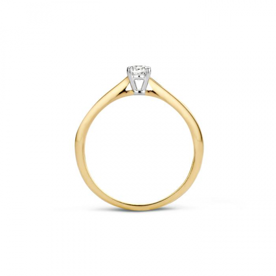 BLUSH 1187BZI GOUDEN RING BICOLOR MET ZIRKONIA BLUSH 1187BZI GOUDEN RING BICOLOR MET ZIRKONIA