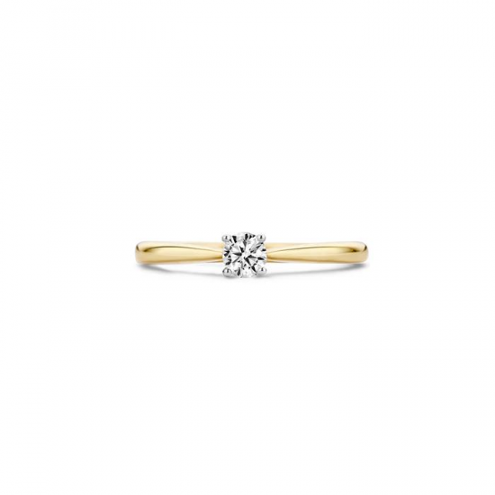 BLUSH 1187BZI GOUDEN RING BICOLOR MET ZIRKONIA BLUSH 1187BZI GOUDEN RING BICOLOR MET ZIRKONIA