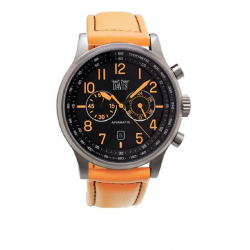 DAVIS HERENHORLOGE 0456 HERENHORLOGE STAAL CHRONOGRAAF AVIAMATIC