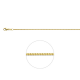 HUISCOLLECTIE 4004588 GOUDEN GOURMET COLLIER 42 CM