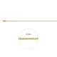 HUISCOLLECTIE 4004588 GOUDEN GOURMET COLLIER 42 CM