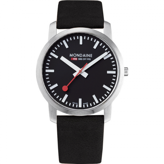 MONDAINE A638.30350.14SBB HORLOGE ELEGANT STAAL SAFFIER 41MM MONDAINE A638.30350.14SBB HORLOGE ELEGANT STAAL SAFFIER 41MM