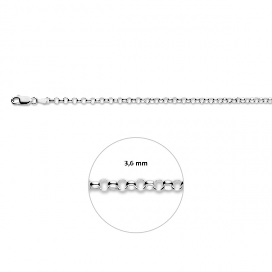 HUISCOLLECTIE 1004702 ZILVEREN ARMBAND JASSERON 15 CM.
