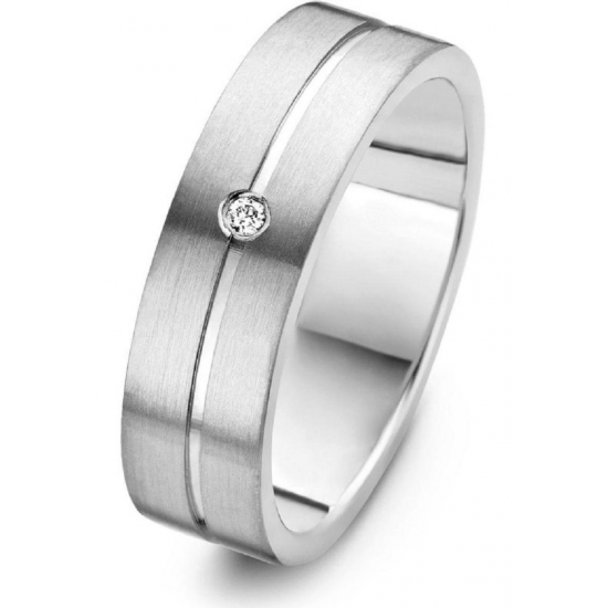 DANISH DESIGN IJ140R1D-56 RING TITANIUM DIAMANT