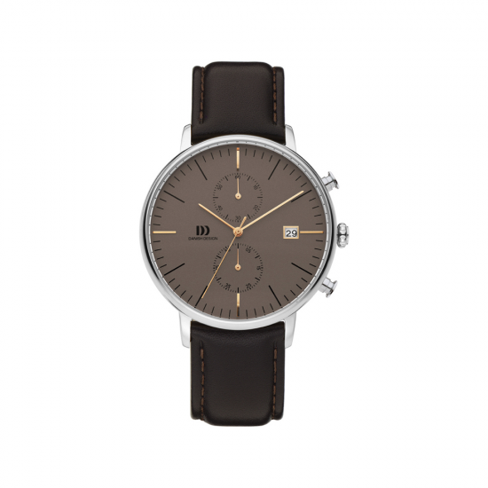 DANISH DESIGN HERENHORLOGE IQ48Q975 STAAL CHRONO