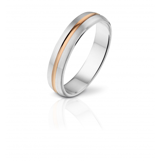 ANGELI DI BOSCA 1083-4.5MM GOUDEN TROUWRING BICOLOR FINESSE COLLECTIE ANGELI DI BOSCA 1083-4.5MM GOUDEN TROUWRING BICOLOR FINESSE COLLECTIE
