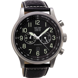 DAVIS HERENHORLOGE 0450 STAAL CHRONO AVIAMATIC