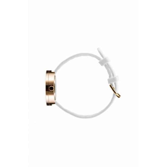 PICTO PT43381-0212R ROSÉ STALEN HORLOGE WIT SILICONEN BAND 40MM PICTO PT43381-0212R ROSÉ STALEN HORLOGE WIT SILICONEN BAND 40MM