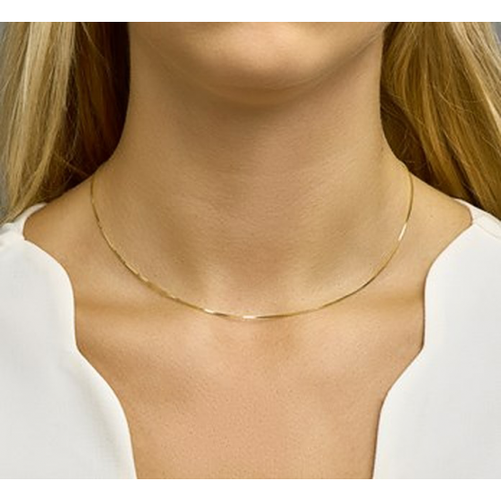 HUISCOLLECTIE 4003886 14 KARAAT GOUDEN VENETIAANS COLLIER 42 CM