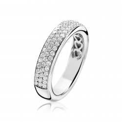 ZINZI ZIR1183 ZILVEREN RING ZIRKONIA PAVÉ