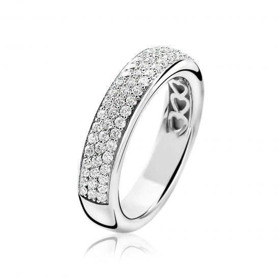 ZINZI ZIR1183 ZILVEREN RING ZIRKONIA PAVÉ