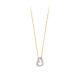 BLUSH 3072BZI GOUDEN COLLIER MET WITGOUDEN ZIRKONIA HART