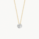 BLUSH 3601BDI GEELGOUDEN COLLIER MET HANGER DIAMANT