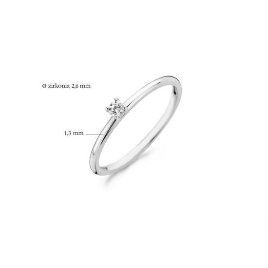 BLUSH 1200WZI WITGOUDEN RING ZIRKONIA BLUSH 1200WZI WITGOUDEN RING ZIRKONIA