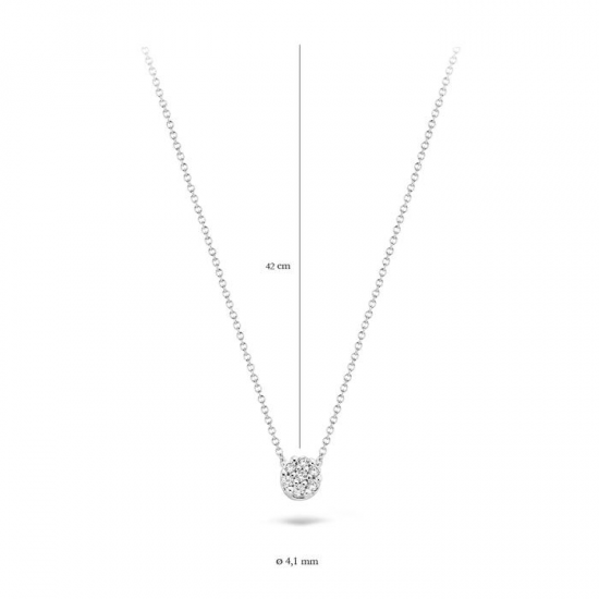 BLUSH 3077WZI WITGOUDEN CHOKER MET ZIRKONIA BLUSH 3077WZI WITGOUDEN CHOKER MET ZIRKONIA