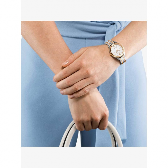 CITIZEN EM0506-77A DAMESHORLOGE STAAL BICOLOR 50M