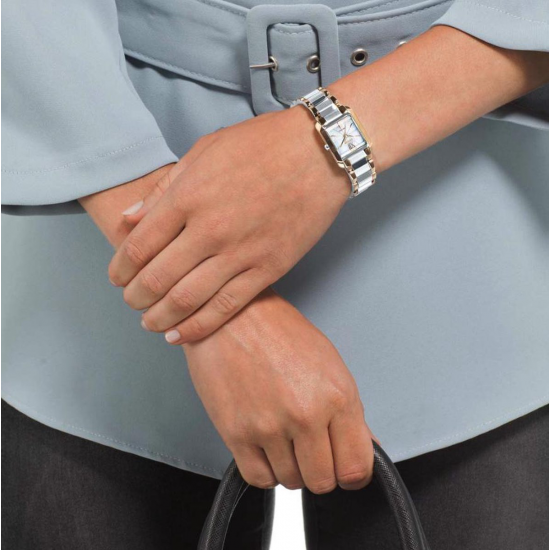 CITIZEN ECO-DRIVE DAMESHORLOGE STAAL BICOLOR SAFFIER CITIZEN ECO-DRIVE DAMESHORLOGE STAAL BICOLOR SAFFIER