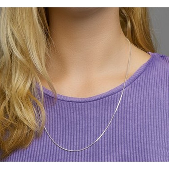 HUISCOLLECTIE 1001749 ZILVEREN COLLIER VENETIAANS 60 CM. HUISCOLLECTIE 1001749 ZILVEREN COLLIER VENETIAANS 60 CM.