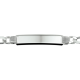 HUISCOLLECTIE 1005673 ZILVEREN PLAATARMBAND FIGARO 20 CM.