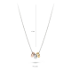 BLUSH 3055WYR WITGOUDEN COLLIER MET TRICOLOR HANGER BLUSH 3055WYR WITGOUDEN COLLIER MET TRICOLOR HANGER