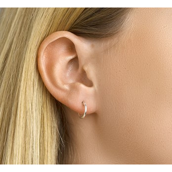HUISCOLLECTIE 1001428 ZILVEREN OORRINGEN 1.3MM 13 MM HUISCOLLECTIE 1001428 ZILVEREN OORRINGEN 1.3MM 13 MM
