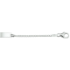HUISCOLLECTIE 1005601 ZILVEREN PLAATARMBANDJE GOURMET 9-11 CM.