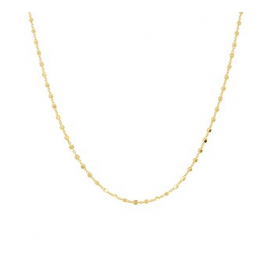 HUISCOLLECTIE 4022338 14 KARAAT GEELGOUDEN COLLIER FANTASIE BLOKJES