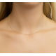 HUISCOLLECTIE 4022338 14 KARAAT GEELGOUDEN COLLIER FANTASIE BLOKJES