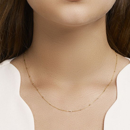 HUISCOLLECTIE 4021543 GOUDEN COLLIER FANTASIE BLOKJES