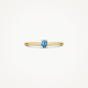 BLUSH 1204YLB GEELGOUDEN RING MET LONDON BLUE TOPAAS