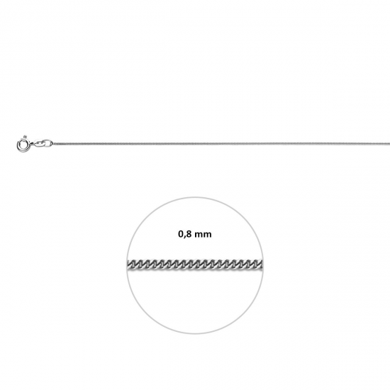 HUISCOLLECTIE 4102193 WITGOUDEN LENGTECOLLIER GOURMET 42 CM