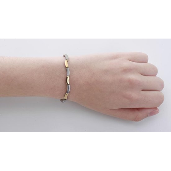 BOCCIA 0370-02 TITANIUM ARMBAND BICOLOR MAT-POLI BOCCIA 0370-02 TITANIUM ARMBAND BICOLOR MAT-POLI