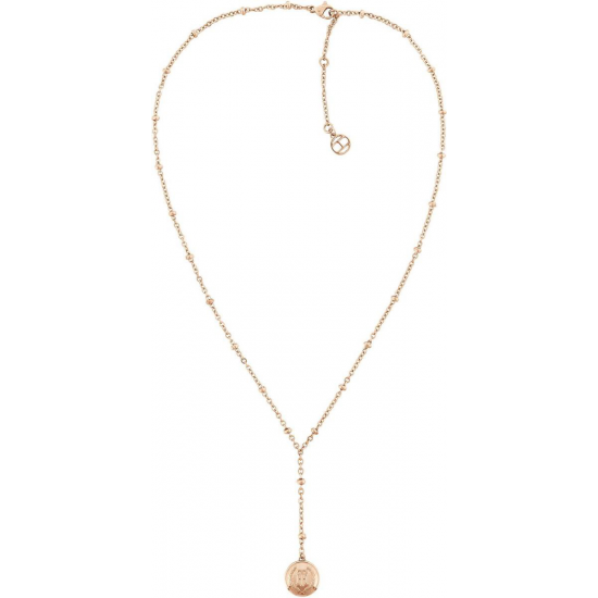 TOMMY HILFIGER JEWELS STAAL VERGULD COLLIER DROP BEAT TOMMY HILFIGER JEWELS STAAL VERGULD COLLIER DROP BEAT