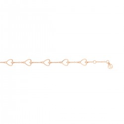 TOMMY HILFIGER JEWELS STAAL ROSƒ" VERGULD ARMBAND HEART