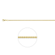 GOUDEN GOURMET COLLIER 42 CM. 1.8MM