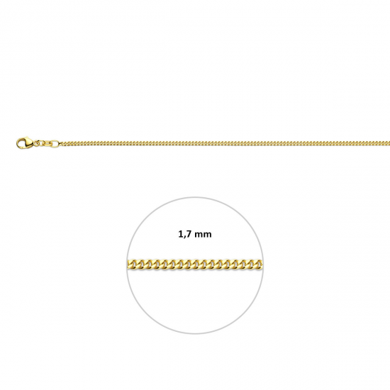 GOUDEN GOURMET COLLIER 42 CM. 1.8MM
