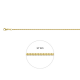GOUDEN GOURMET COLLIER 42 CM. 1.8MM