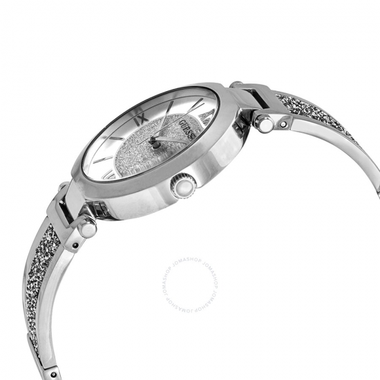 GUESS W1288L1 DAMESHORLOGE  STAAL ZIRKONIA