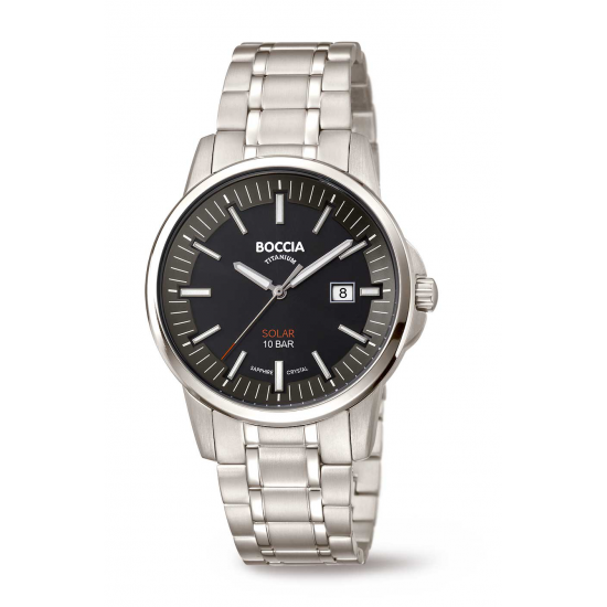 BOCCIA HERENHORLOGE TITANIUM SAFFIER SOLAR BOCCIA HERENHORLOGE TITANIUM SAFFIER SOLAR