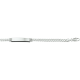 ZILVEREN PLAATARMBAND GOURMET 20 CM. ZILVEREN PLAATARMBAND GOURMET 20 CM.