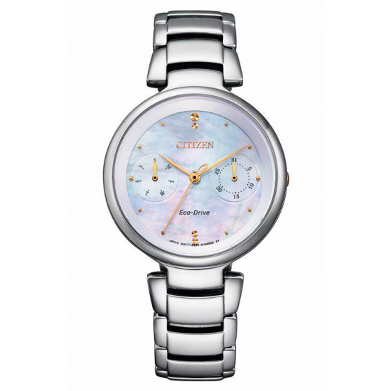 CITIZEN DAMESHORLOGE ECO-DRIVE STAAL CITIZEN DAMESHORLOGE ECO-DRIVE STAAL
