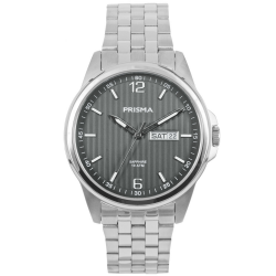 PRISMA P.1665 HERENHORLOGE STAAL 100M SAFFIERGLAS