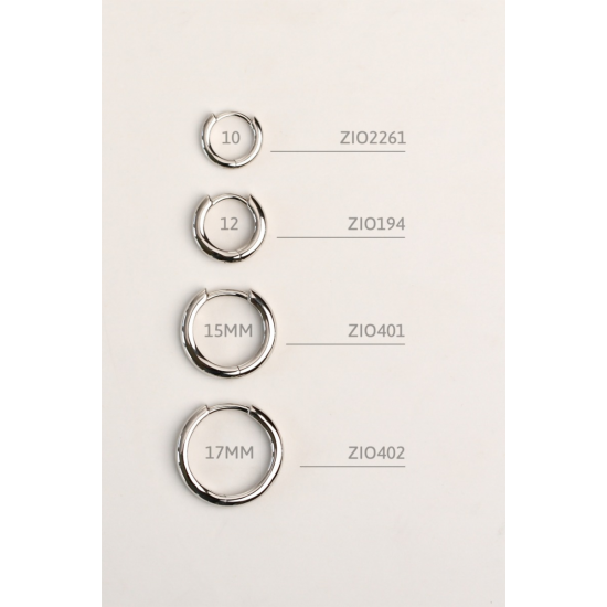 ZINZI ZIO194 ZILVEREN KLAPOORRINGEN 12X2MM