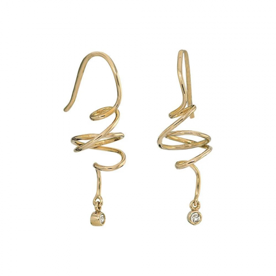 RABINOVICH 70304306 GOUD OP ZILVER OORHANGERS MET WITTE TOPAAS SPARKLING DREAM RABINOVICH 70304306 GOUD OP ZILVER OORHANGERS MET WITTE TOPAAS SPARKLING DREAM