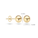 BLUSH 7160YGO GEELGOUDEN OORKNOPPEN BOL 7MM BLUSH 7160YGO GEELGOUDEN OORKNOPPEN BOL 7MM