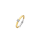TI SENTO 12211ZY ZILVER VERGULD RING ZIRKONIA
