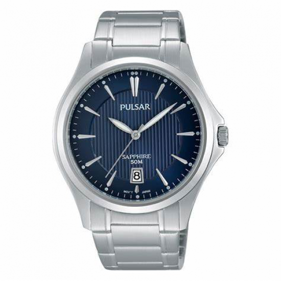 PULSAR PS9385X1 HERENHORLOGE STAAL MET SAFFIERGLAS