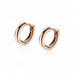 ZINZI ZIO194R ZILVEREN OORRINGEN ROSÉ VERGULD POLI 12X2MM